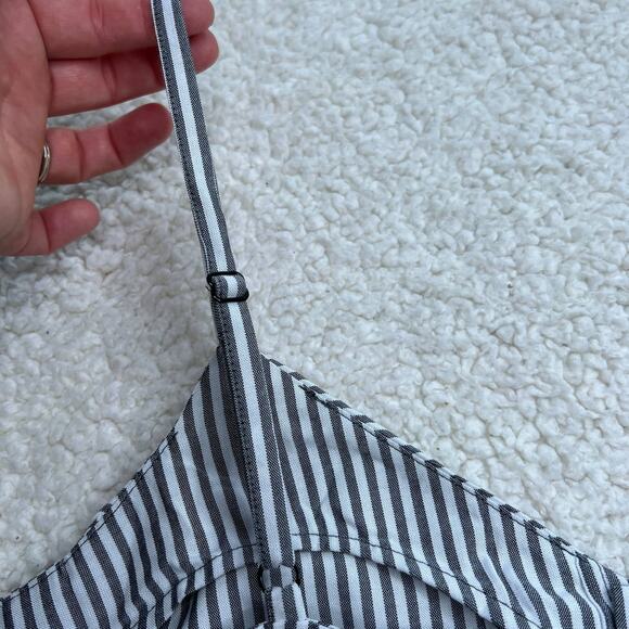Old Navy Blue and White Stripe Adjustable Tank Small - Picture 4 of 7